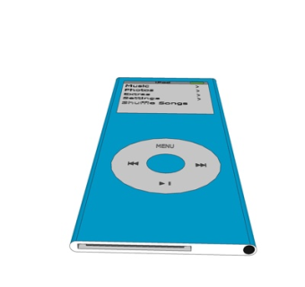 现代MP3音乐播放器su模型