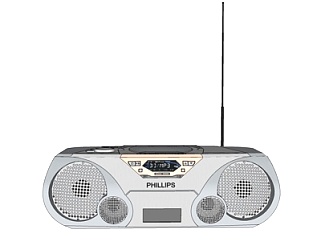 现代收音机su模型
