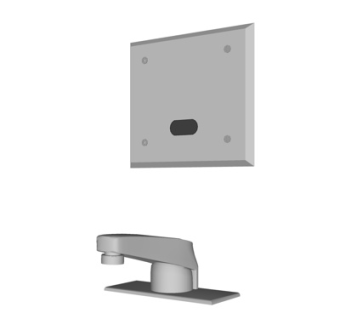 现代水龙头su模型