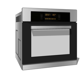 现代洗碗机su模型