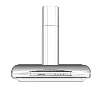 现代抽油烟机su模型