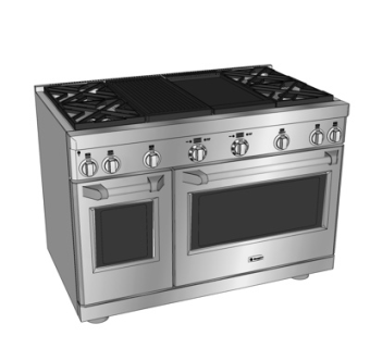 现代烤箱su模型