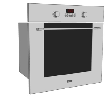 现代烤箱su模型