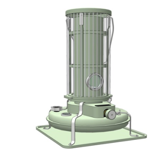 现代煤油取暖炉su模型