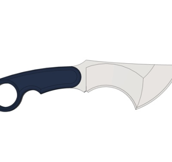 现代金属刀具su模型