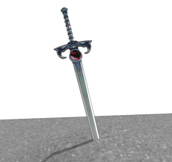 欧式复古刀剑su模型