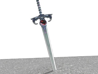欧式复古刀剑su模型