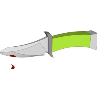 现代水果刀su模型