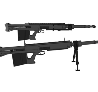 现代狙击步枪su模型