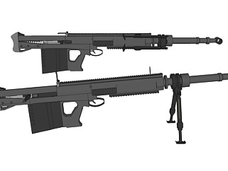 现代狙击步枪su模型
