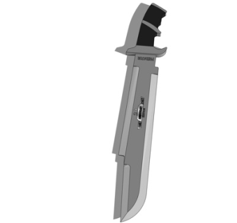 现代水果刀su模型