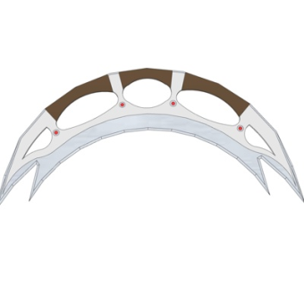 现代折叠刀su模型