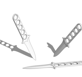 现代金属匕首su模型