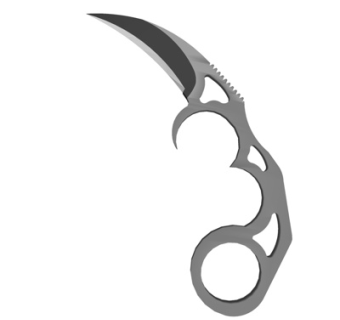 现代蝴蝶刀匕首su模型