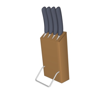 现代刀具收纳盒su模型