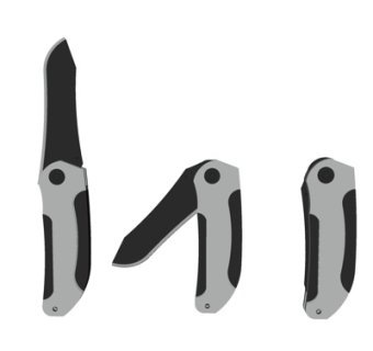 现代折叠刀su模型