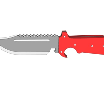 现代金属匕首su模型