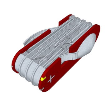 现代折叠刀su模型