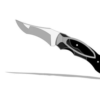 现代折叠刀su模型