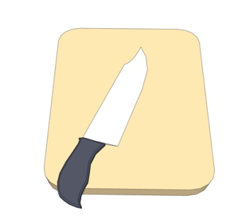 现代水果刀su模型