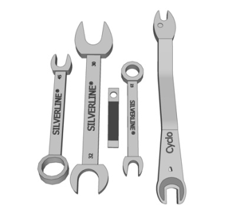 现代金属扳手su模型