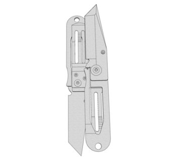 现代折叠刀su模型