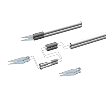 现代金属刀具su模型