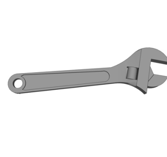 现代金属扳手su模型