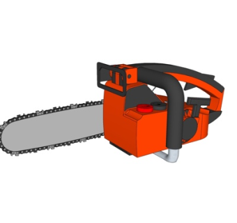 现代电锯su模型