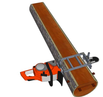 现代锯木机su模型