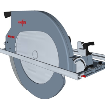 现代切割机su模型