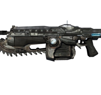 现代玩具枪su模型