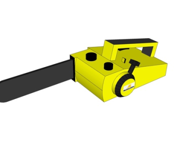 现代电锯su模型