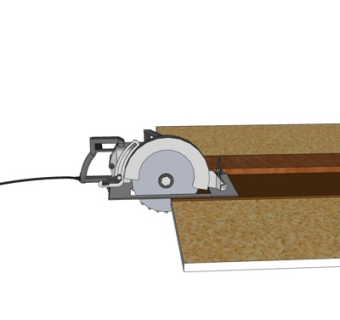 现代切割机su模型