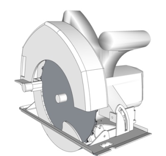 现代切割机su模型