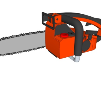 现代电锯su模型