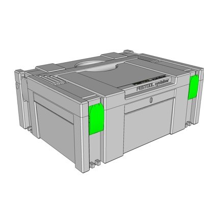 现代收纳箱su模型