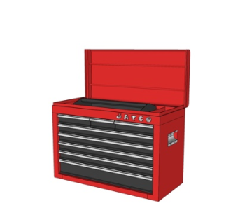 现代收纳箱su模型