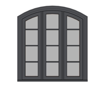 现代窗户su模型