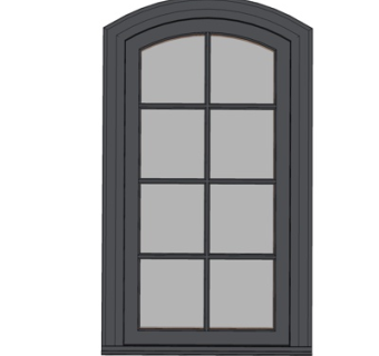 现代窗户su模型