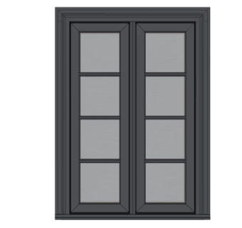 现代窗户su模型