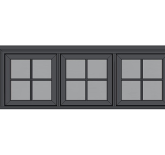 现代窗户su模型