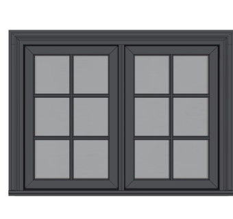 现代窗户su模型