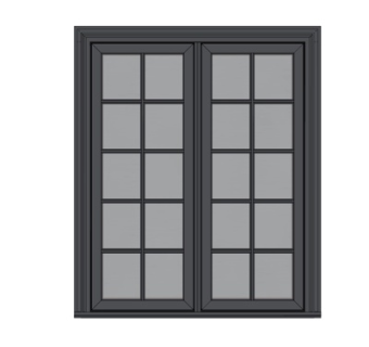 现代窗户su模型