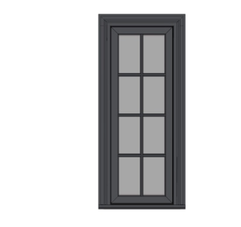 现代窗户su模型