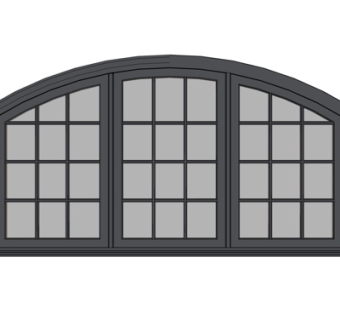 现代窗户su模型