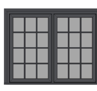 现代窗户su模型