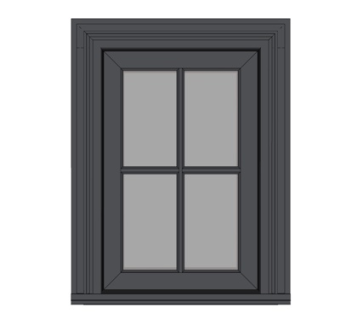 现代窗户su模型