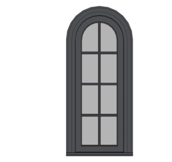 现代窗户su模型