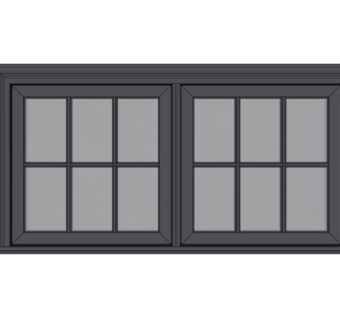 现代窗户su模型